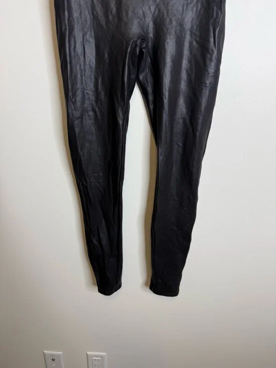 SPANX Black Leggings metallic size xl - Picture 2 of 7